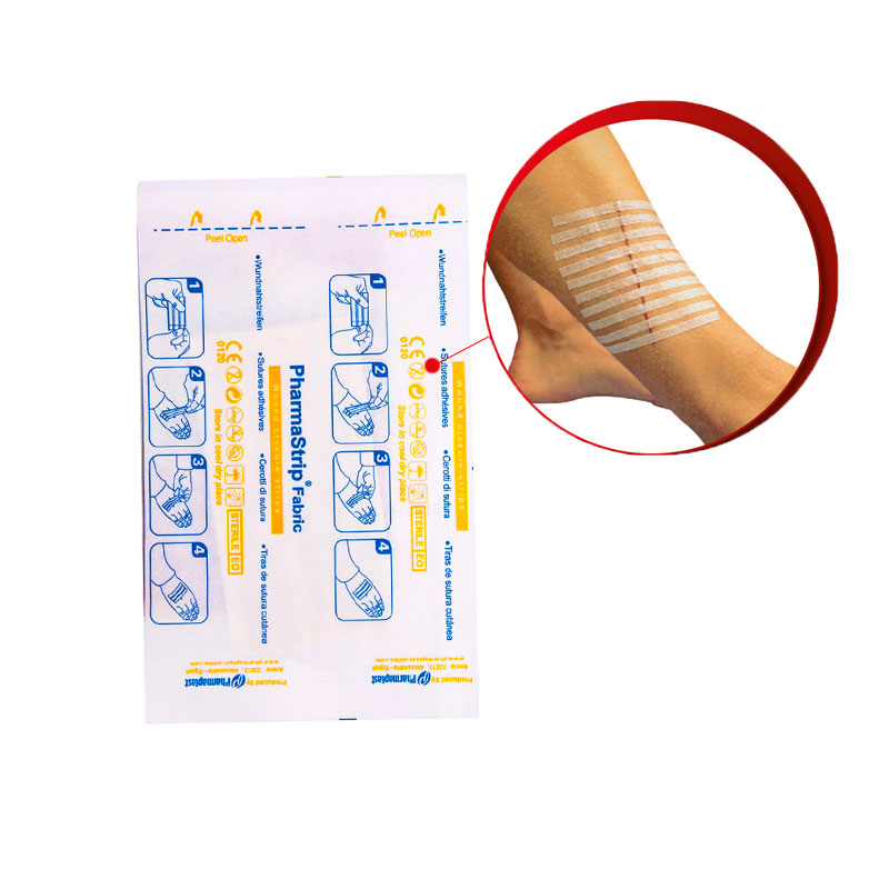 Suture cutanée adhésive Pharmastrip 4x76mm au meilleur prix au Maroc •  DISPOMA