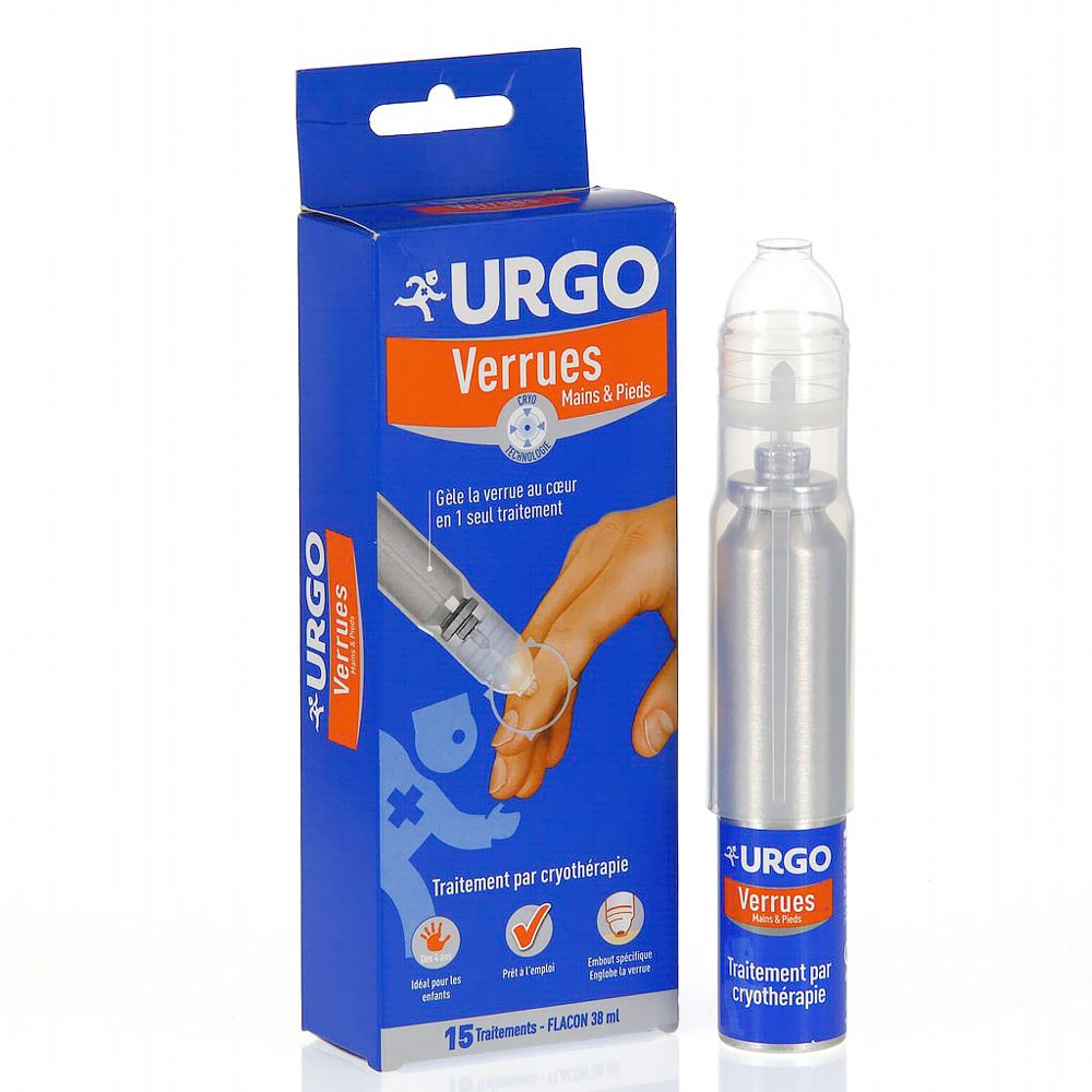 URGO VERRUES Traitement par cryothérapie main pied Flacon de 38ml